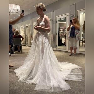 Wedding dress , size 4. Never worn besides trying it on:)